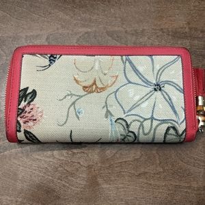 Gucci floral wallet